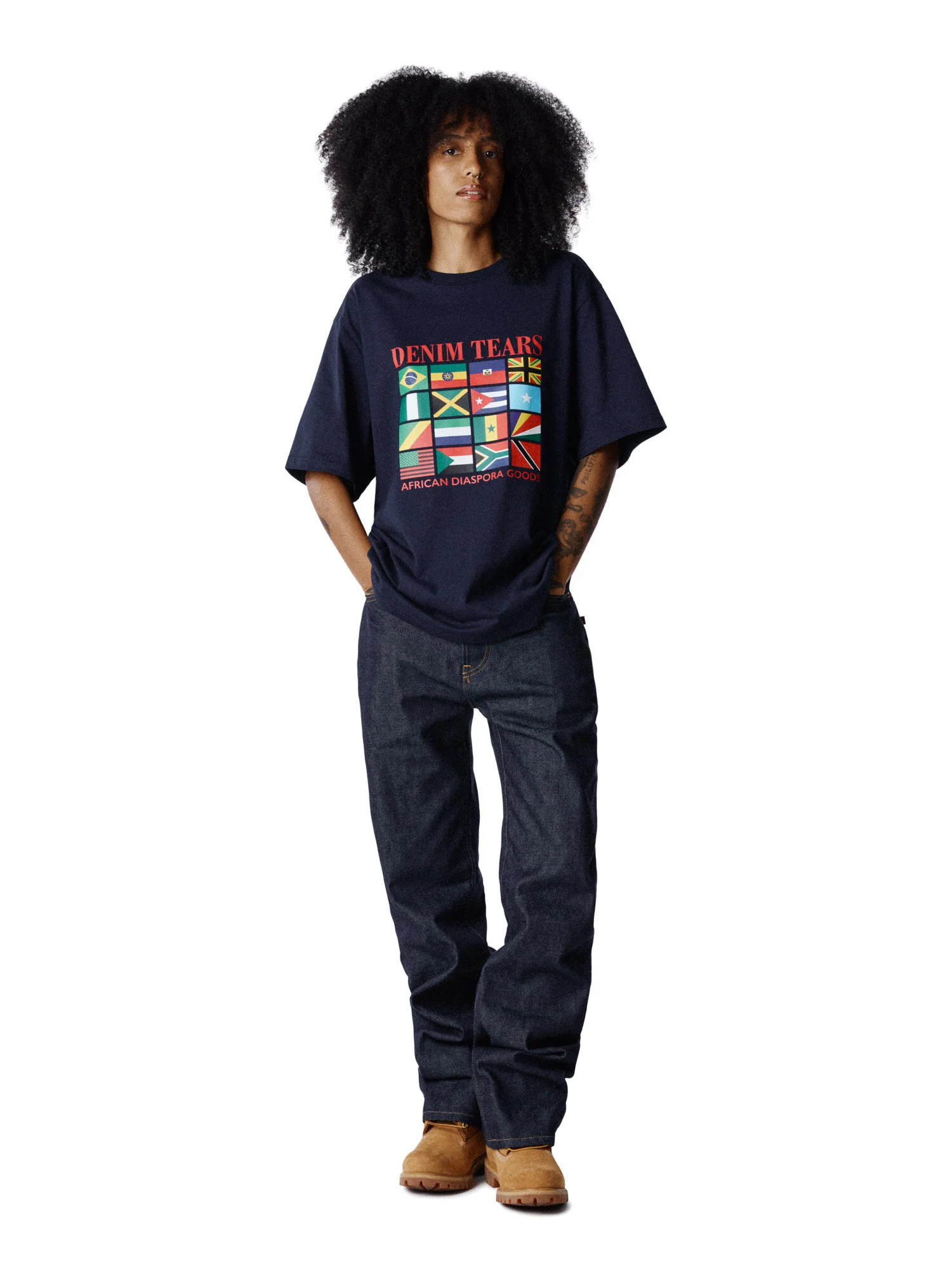 Diaspora Flags Tee Navy