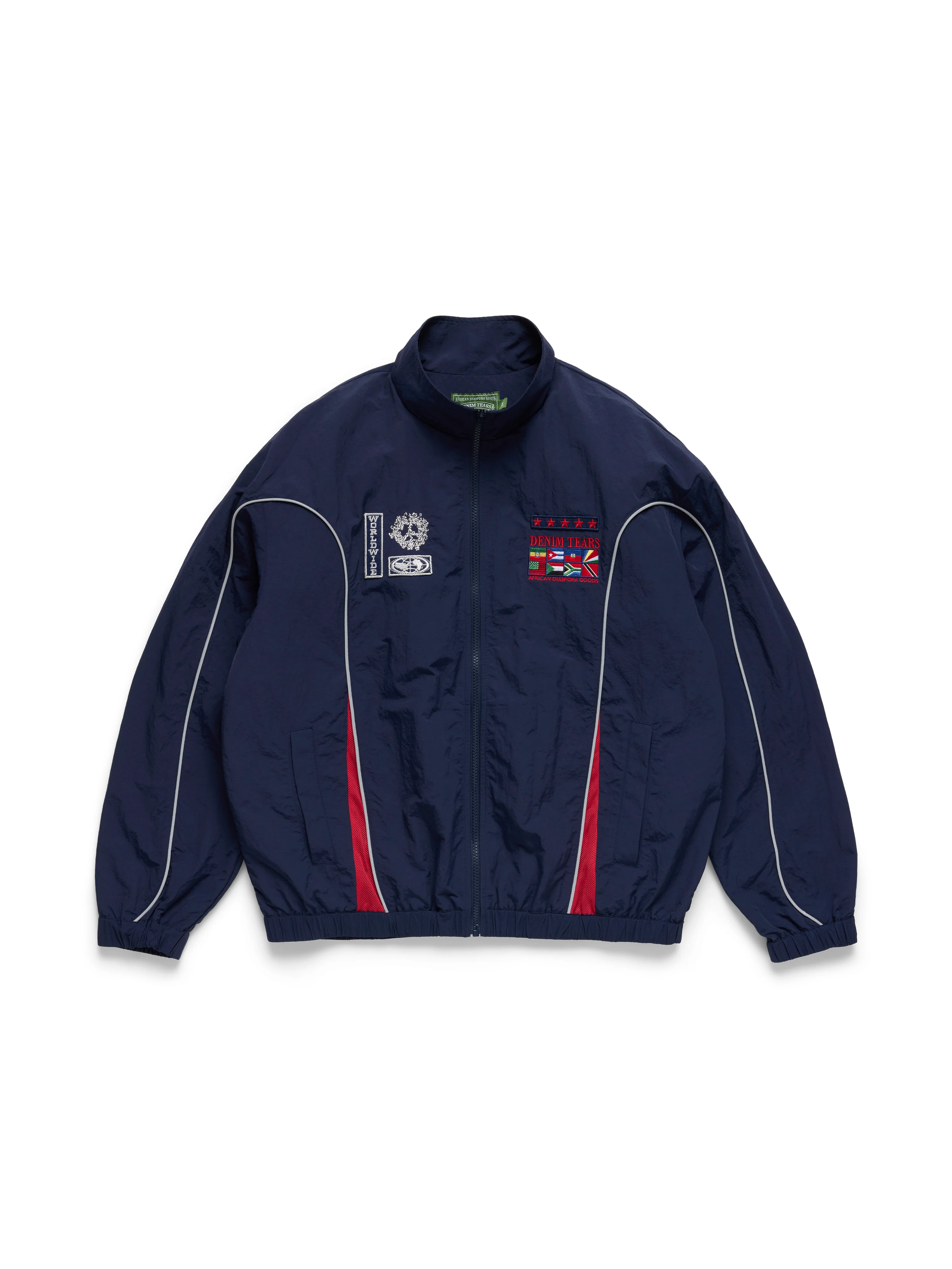 Diaspora Flag Track Jacket Navy