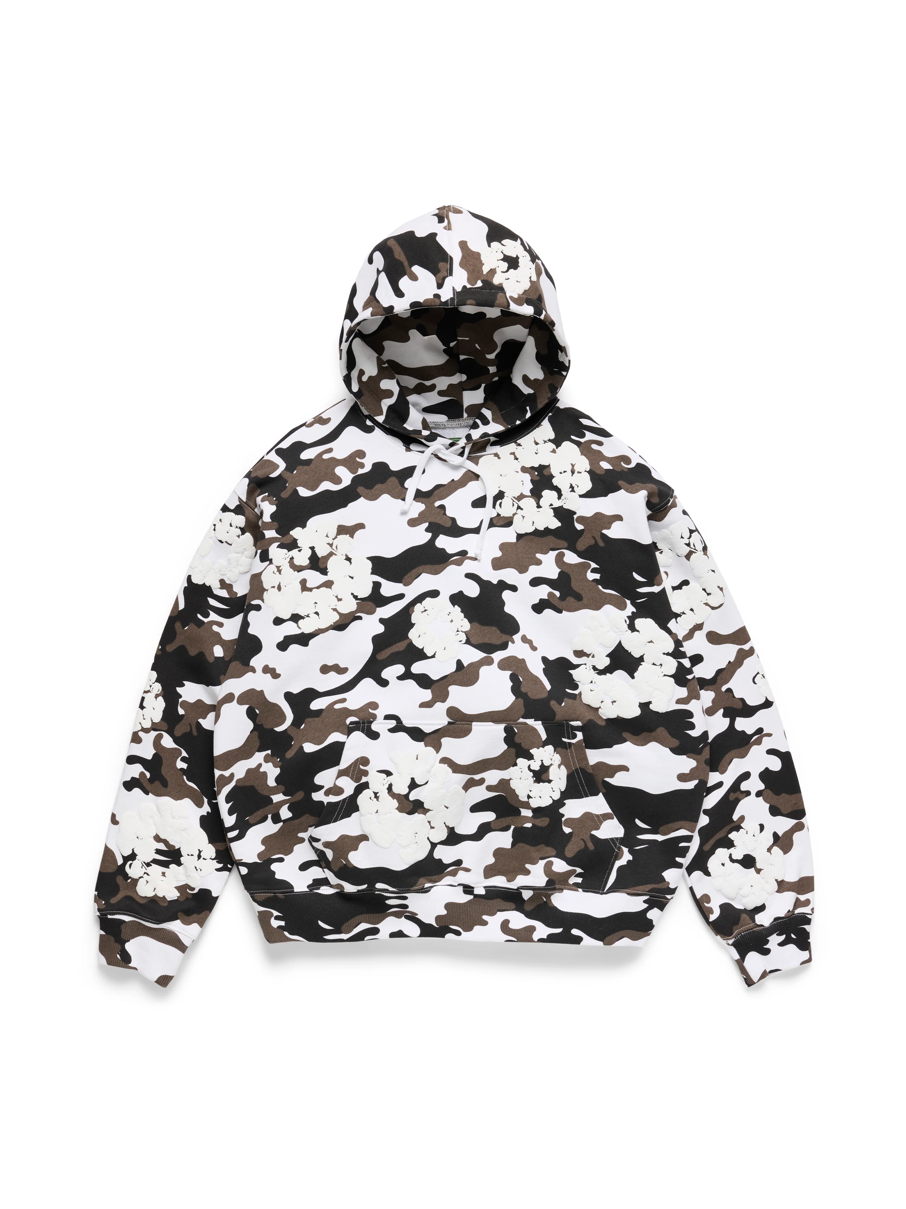 Cotton Wreath Hoodie Snow Camo